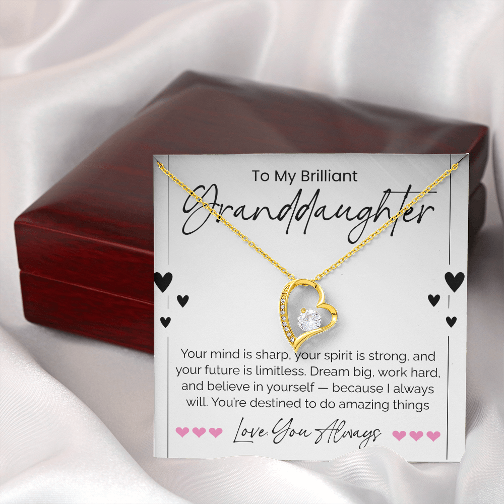 To My Brilliant Granddaughter Necklace – A Gift of Love, Pride & Inspiration