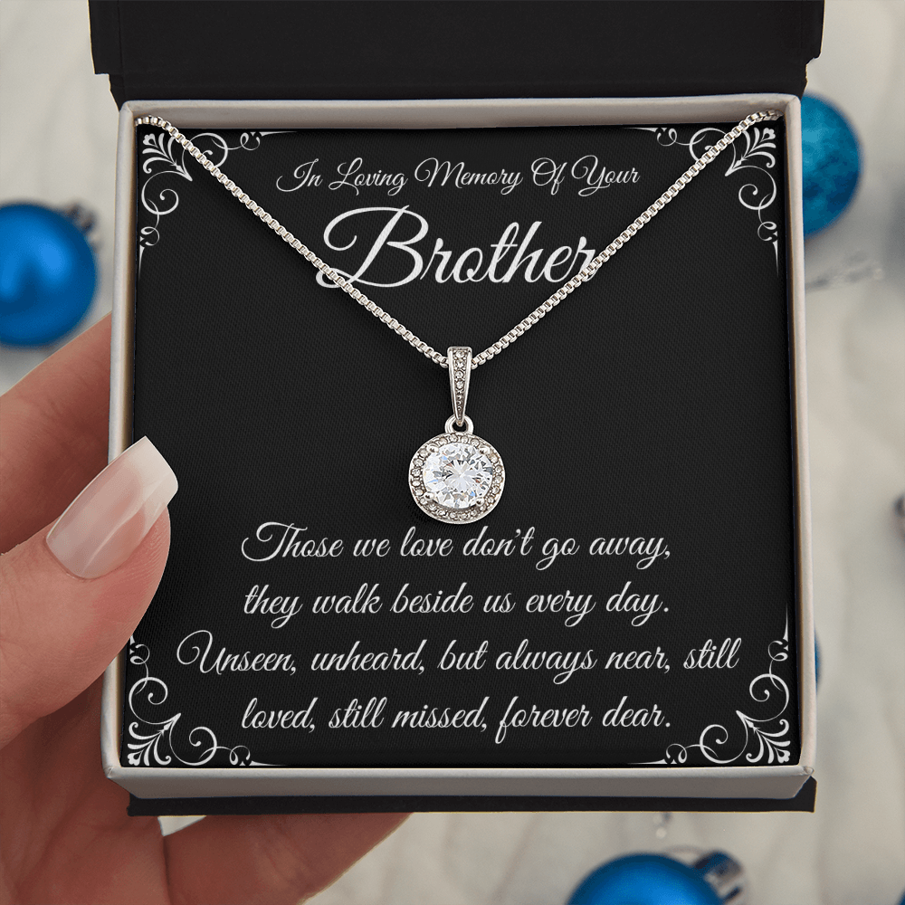 Brother Memorial Necklace, Sympathy Gift