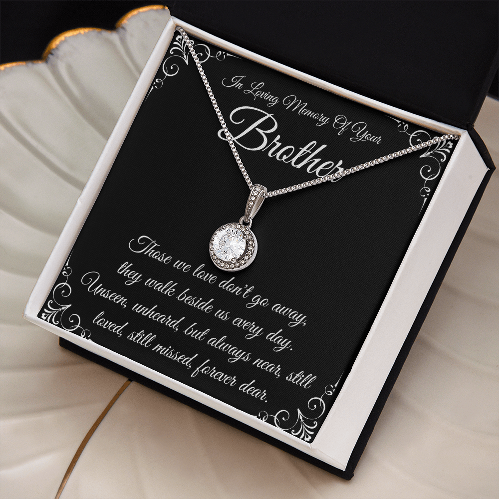 Brother Memorial Necklace, Sympathy Gift