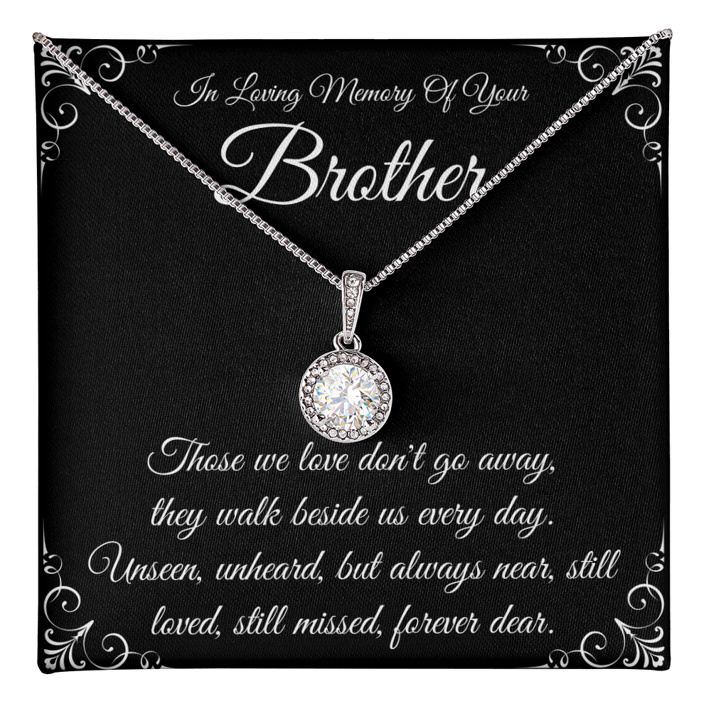 Brother Memorial Necklace, Sympathy Gift