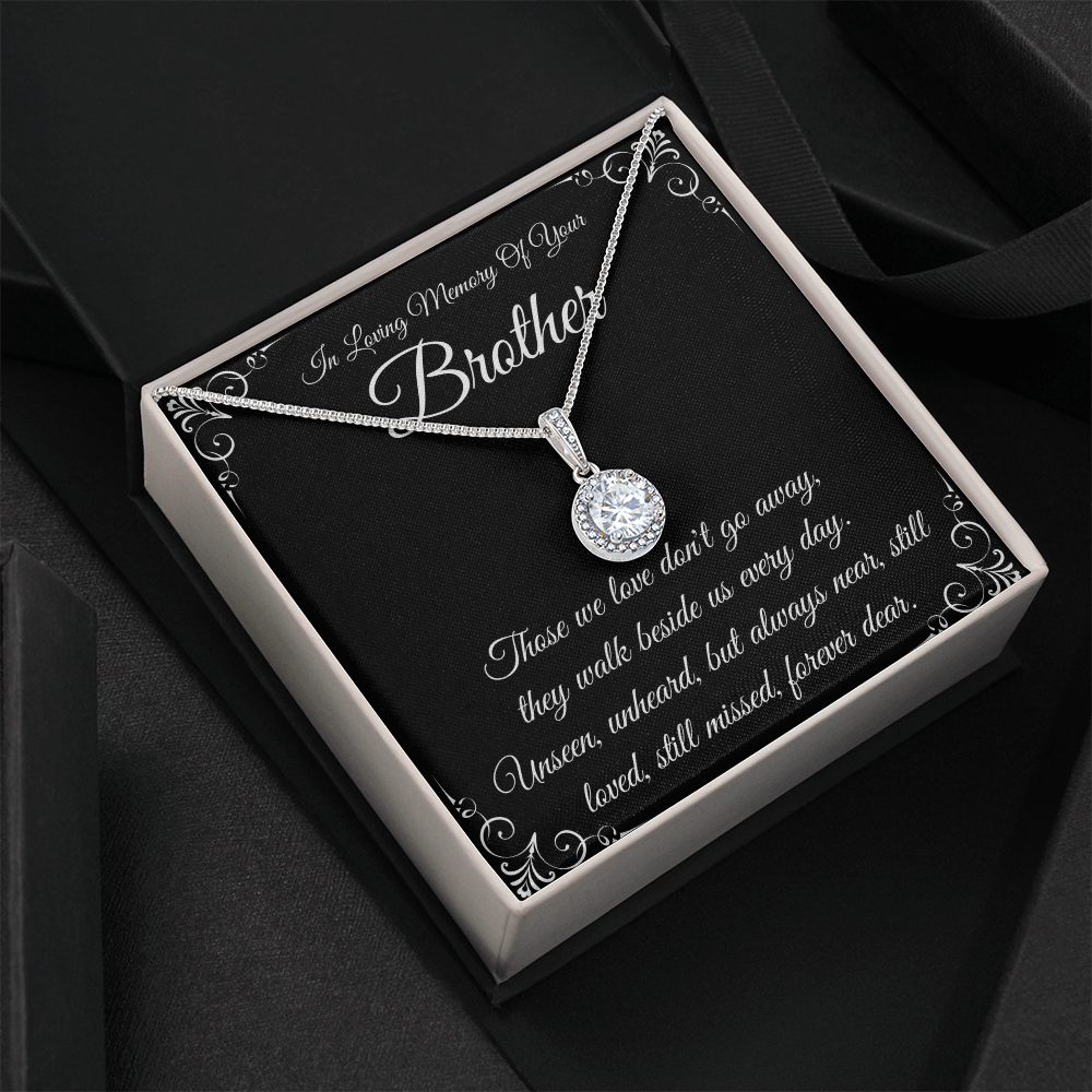 Brother Memorial Necklace, Sympathy Gift