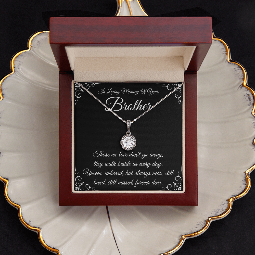Brother Memorial Necklace, Sympathy Gift