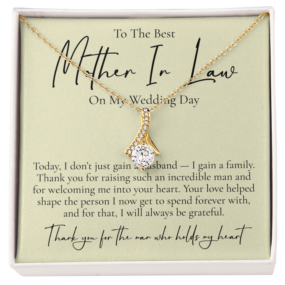 Necklace For Your Mother In Law, On Your Wedding Day