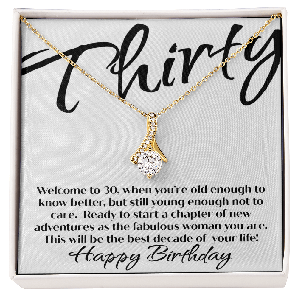 30th Birthday Necklace For Her