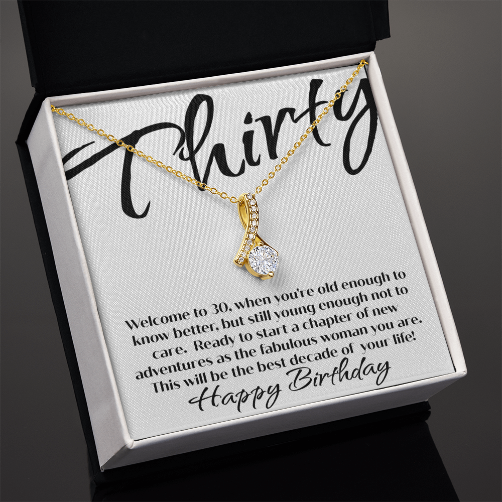30th Birthday Necklace For Her