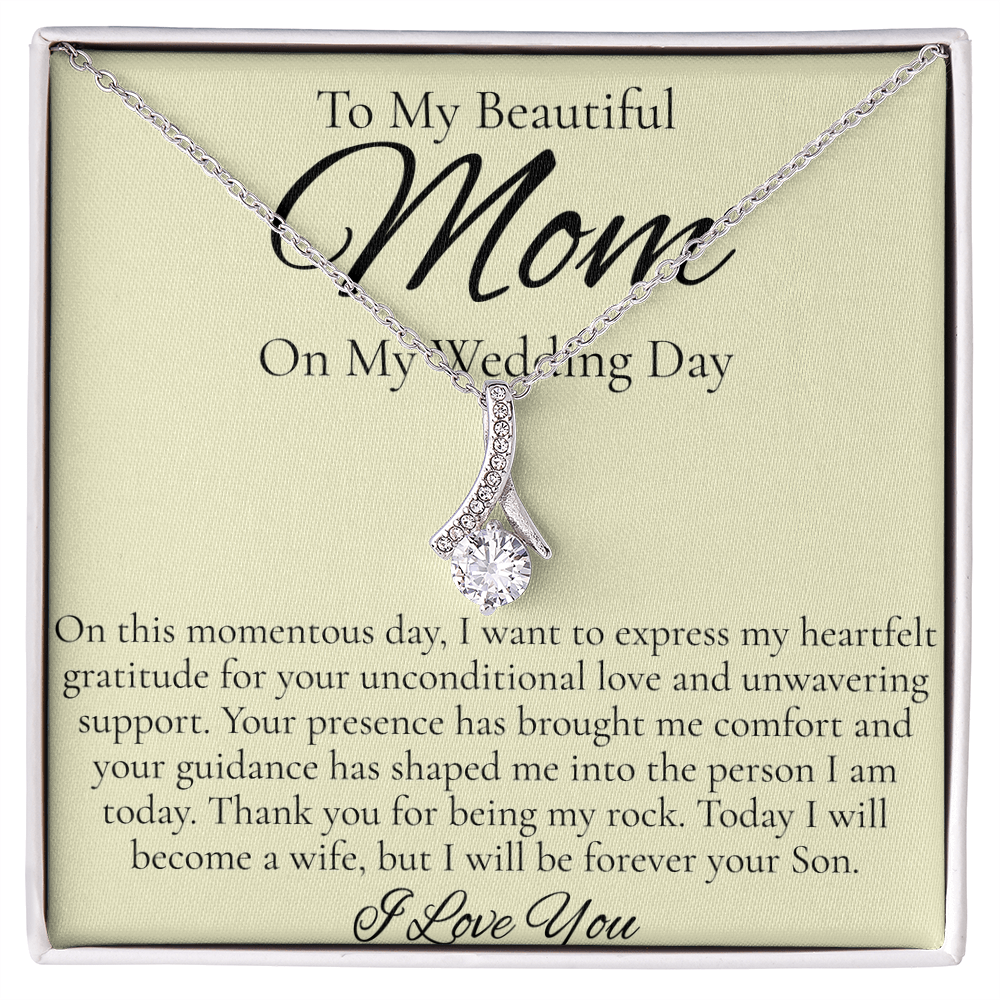 Mother Of The Groom Necklace, From Your Son