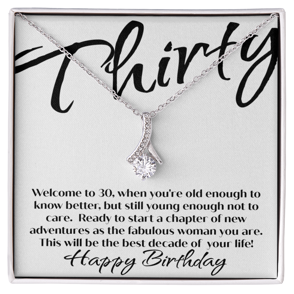 30th Birthday Necklace For Her