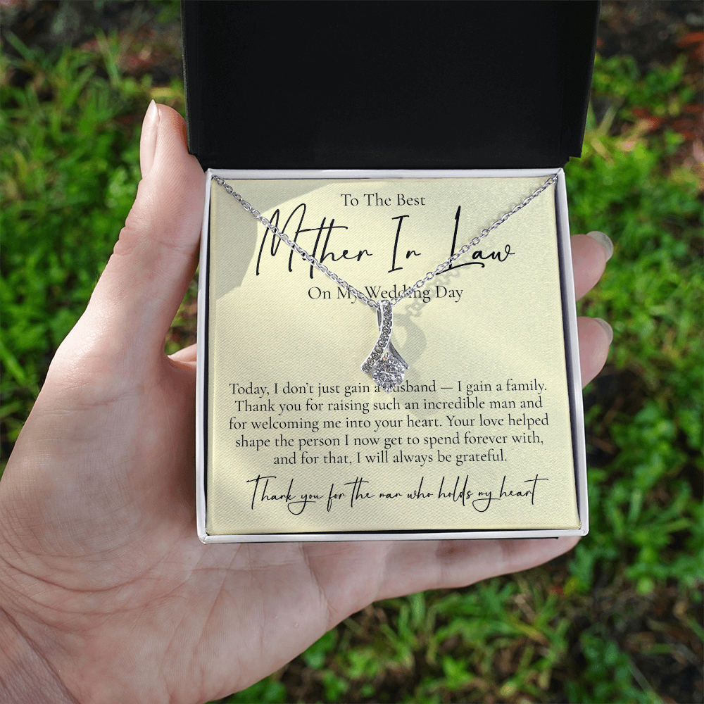 Necklace For Your Mother In Law, On Your Wedding Day