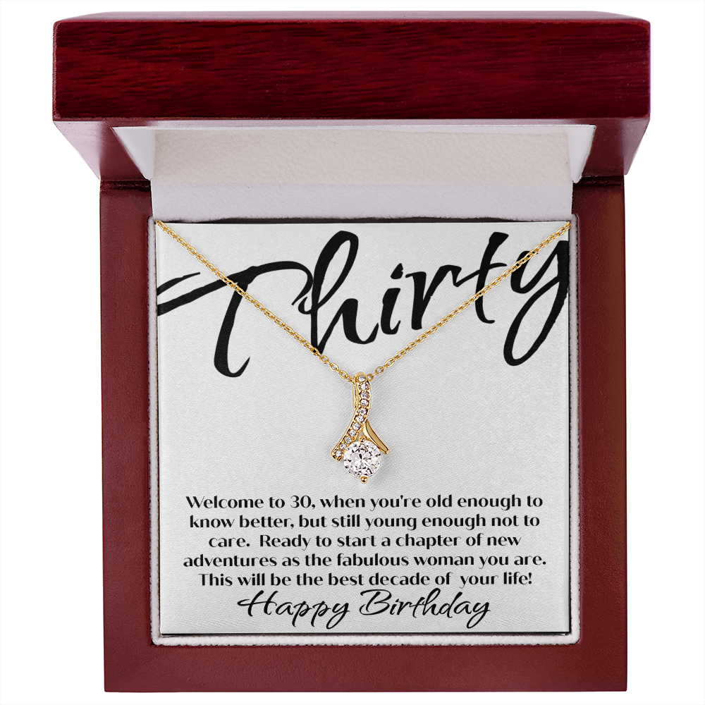 30th Birthday Necklace For Her