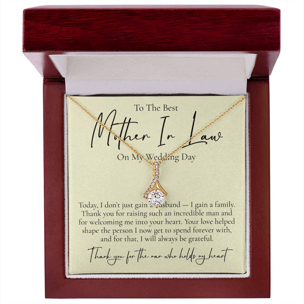 Necklace For Your Mother In Law, On Your Wedding Day