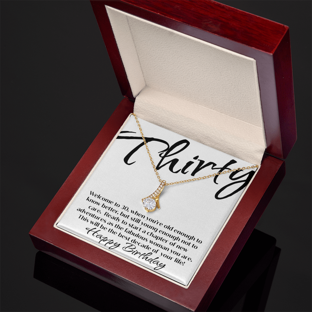 30th Birthday Necklace For Her