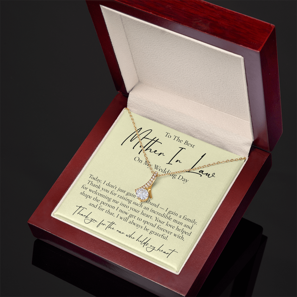 Necklace For Your Mother In Law, On Your Wedding Day