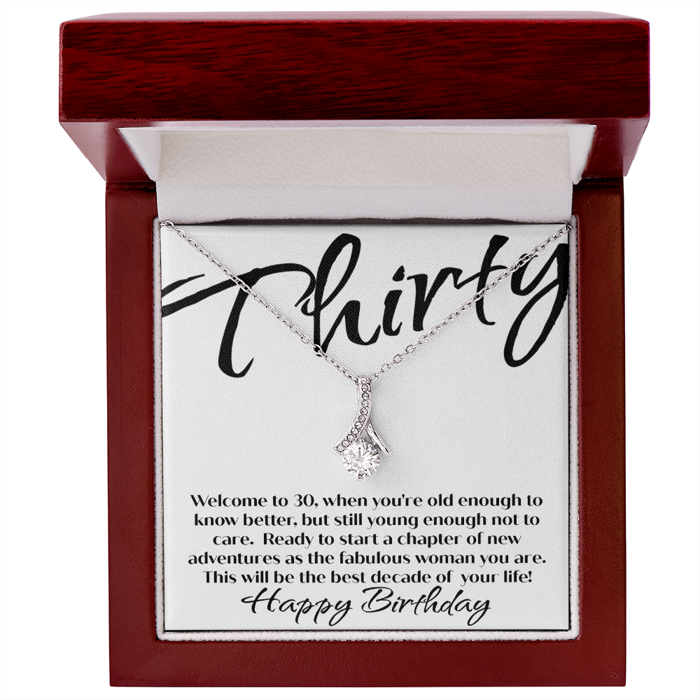 30th Birthday Necklace For Her