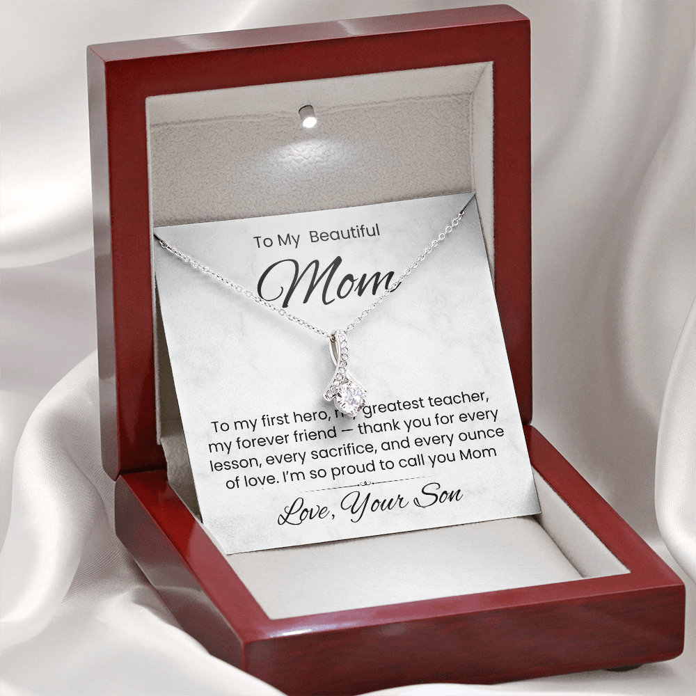 A Necklace for Mom — From Your Grateful Son