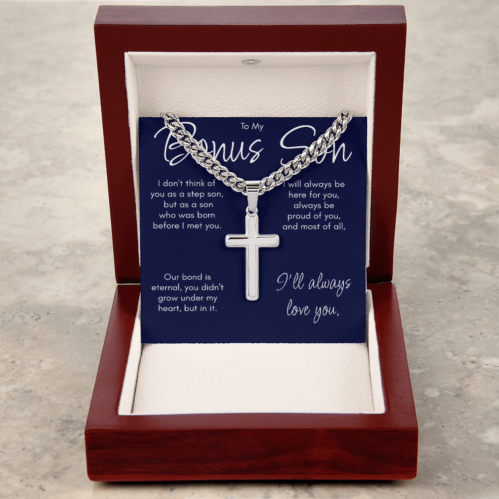 To My Bonus Son Necklace