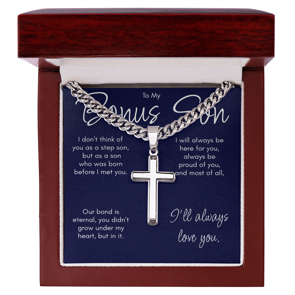 To My Bonus Son Necklace