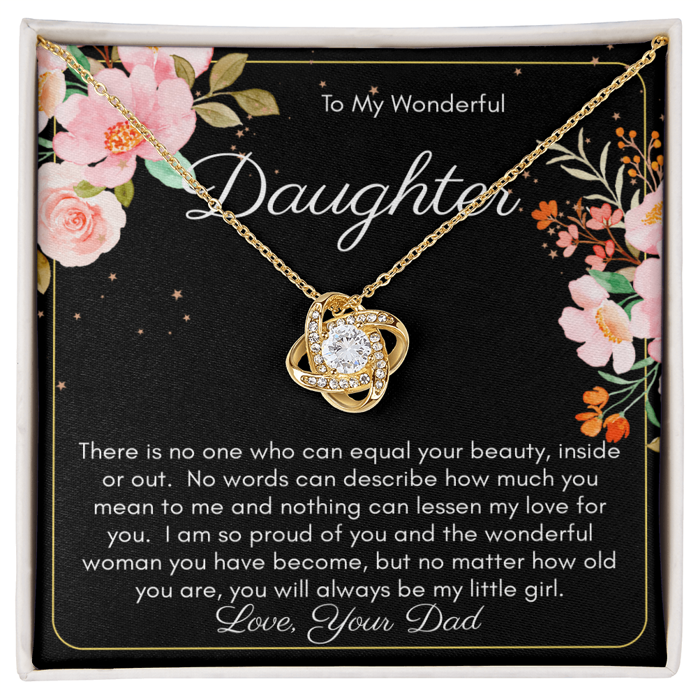 To My Daughter Necklace, From Dad