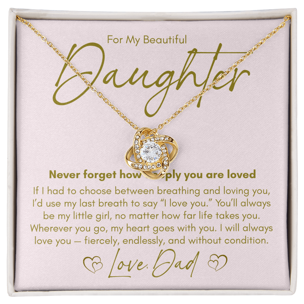 Necklace for A Beautiful Daughter from Her Dad