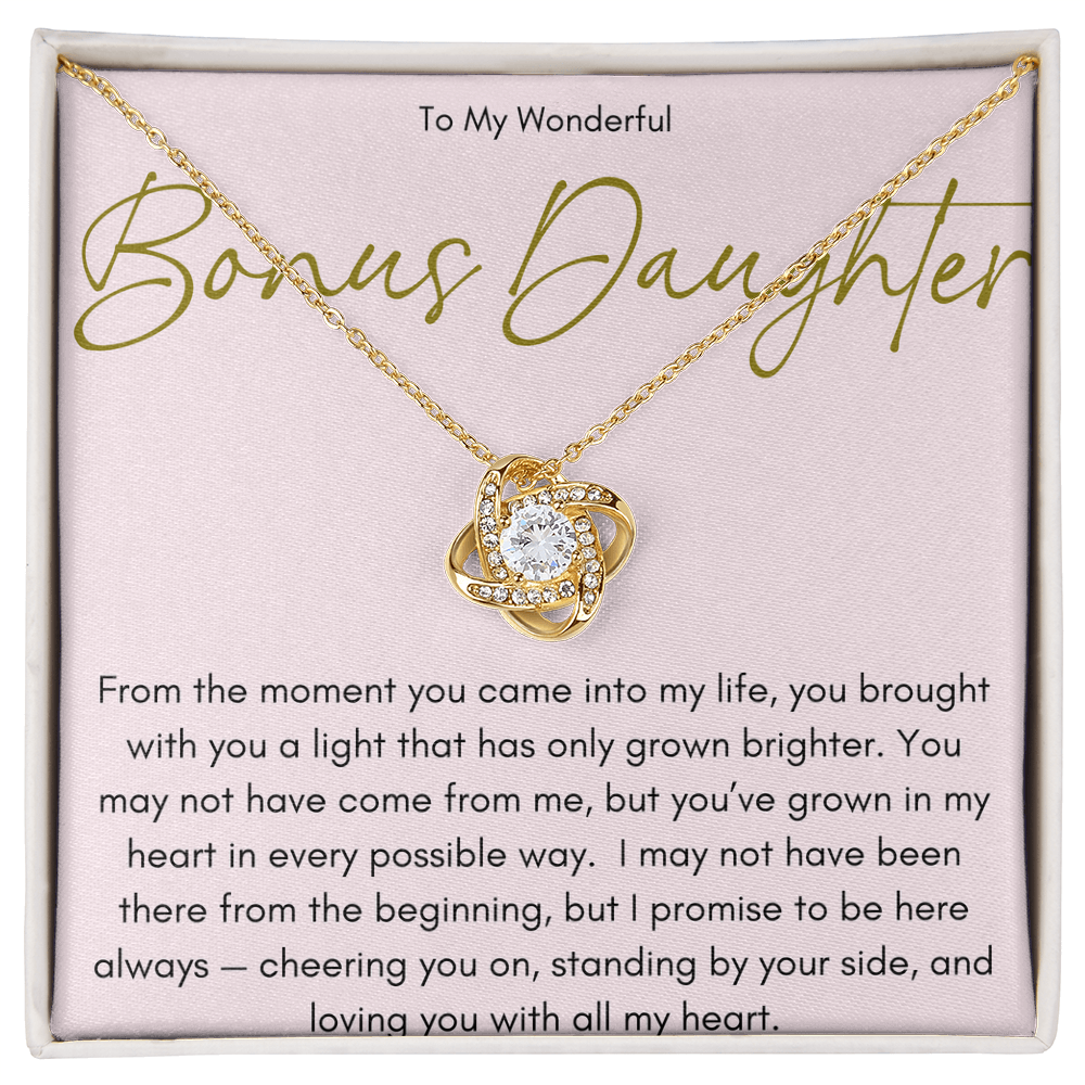 Necklace For A Wonderful Bonus Daughter