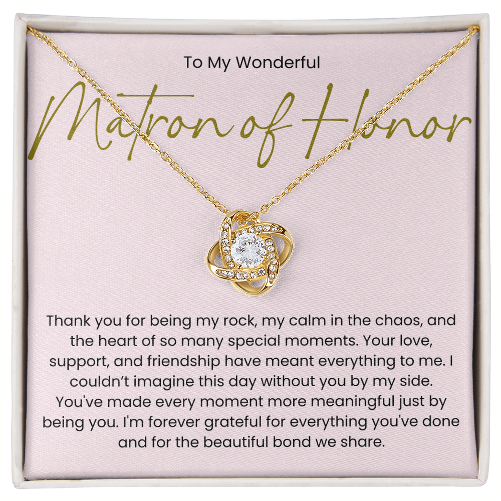 Thank You Gift For Matron of Honor