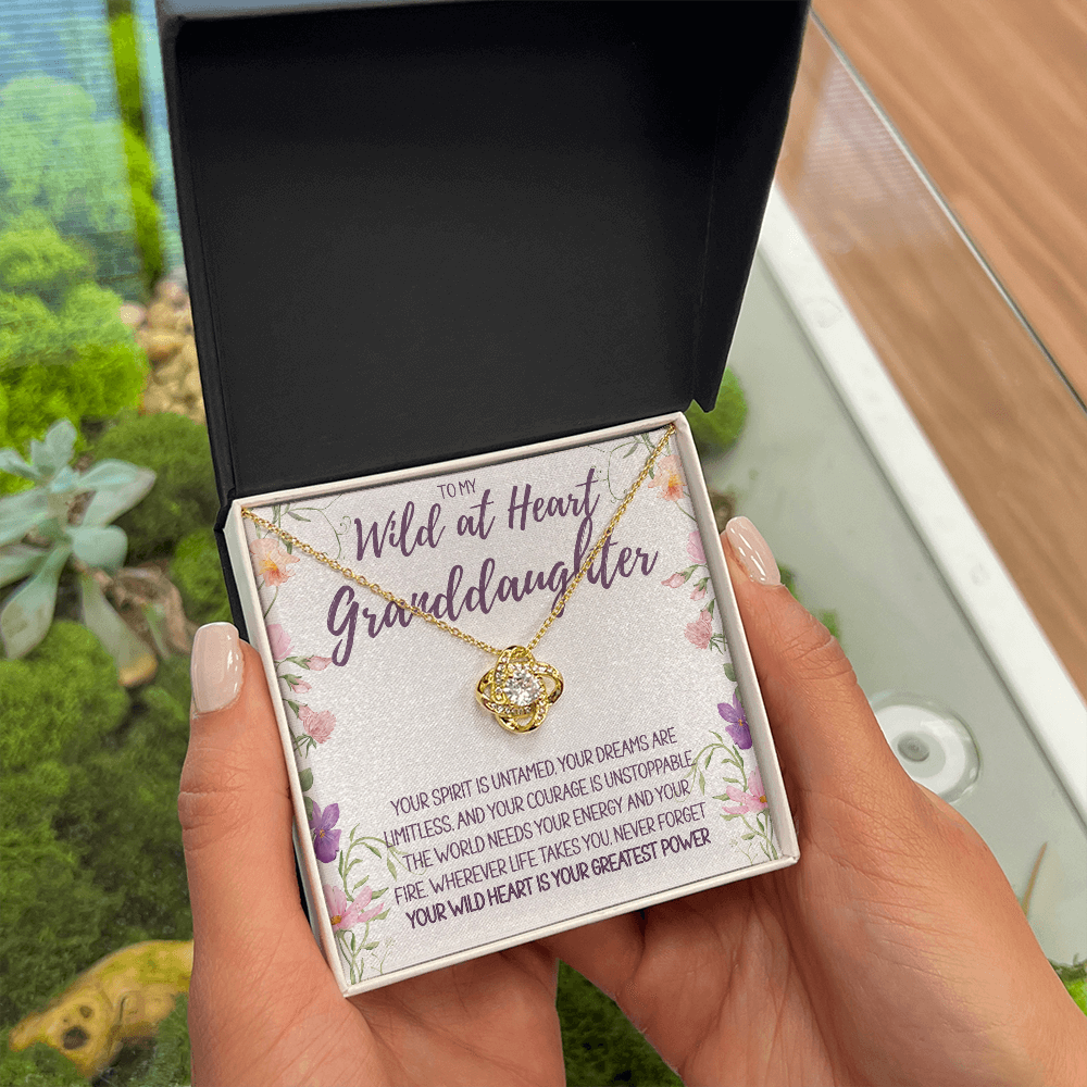 To My Wild at Heart Granddaughter Necklace – A Gift of Love, Strength & Inspiration