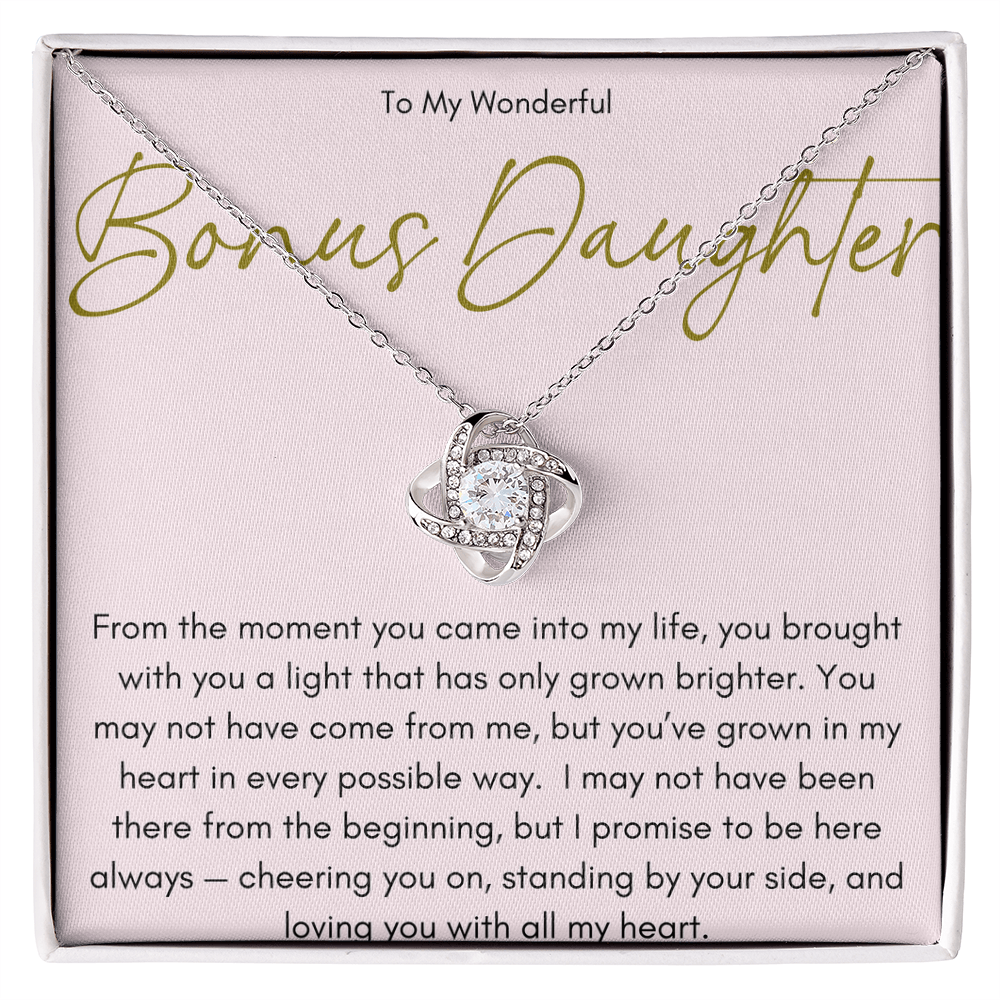Necklace For A Wonderful Bonus Daughter