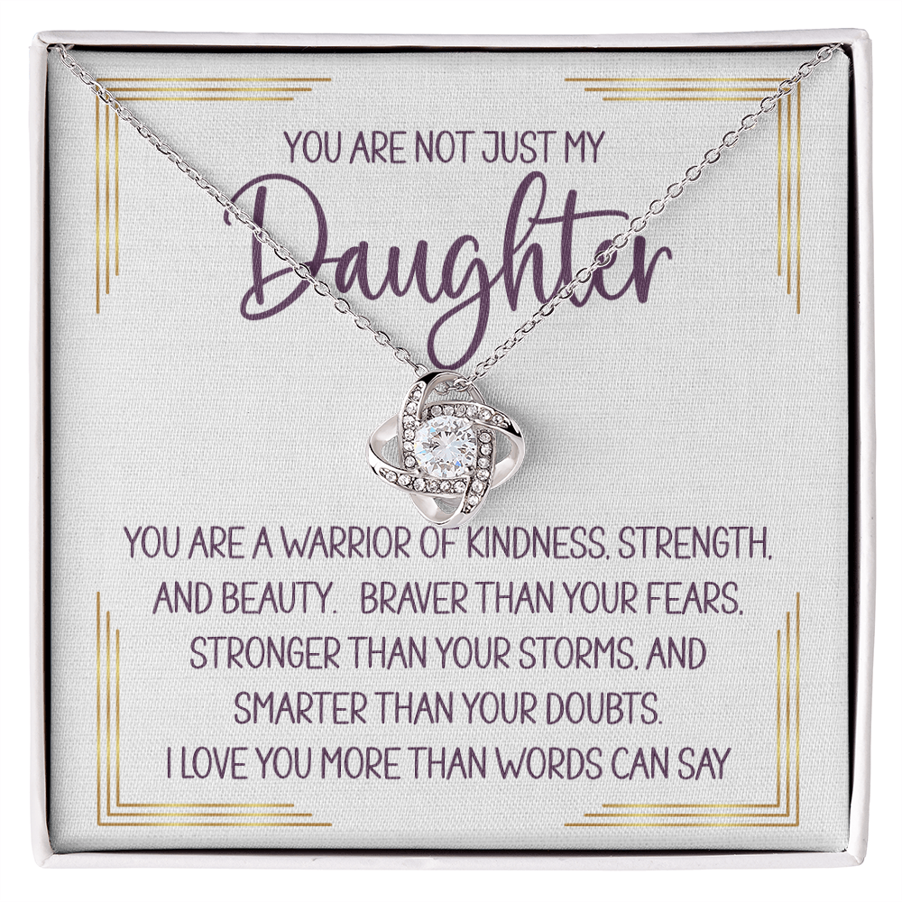 Necklace For A Smart, Brave, Strong Daughter