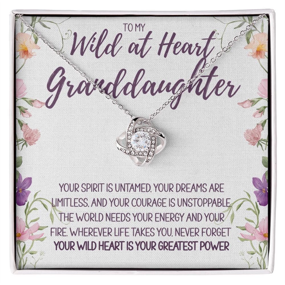 To My Wild at Heart Granddaughter Necklace – A Gift of Love, Strength & Inspiration