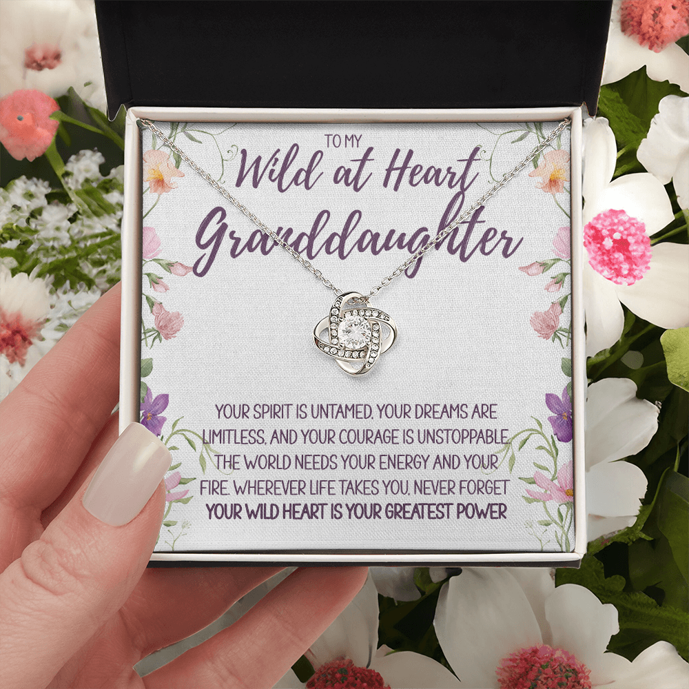 To My Wild at Heart Granddaughter Necklace – A Gift of Love, Strength & Inspiration