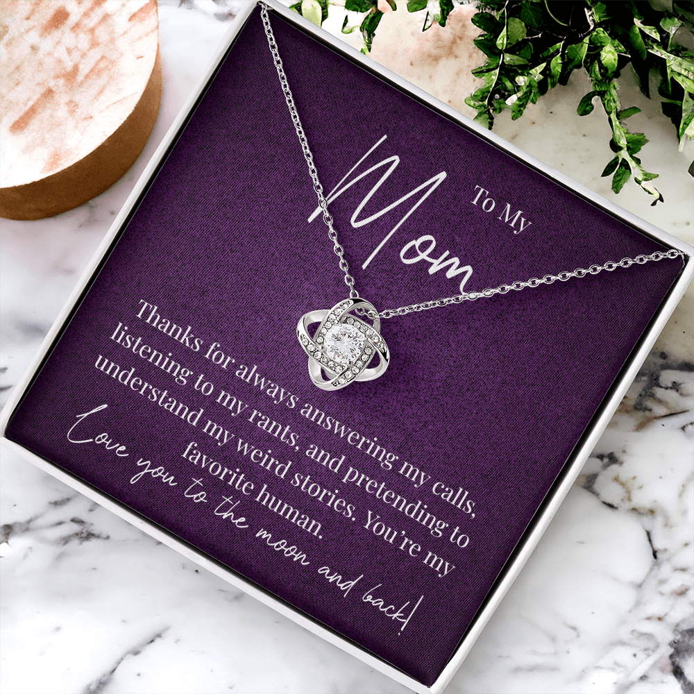 A Little Thank You for Mom - Love Knot Necklace