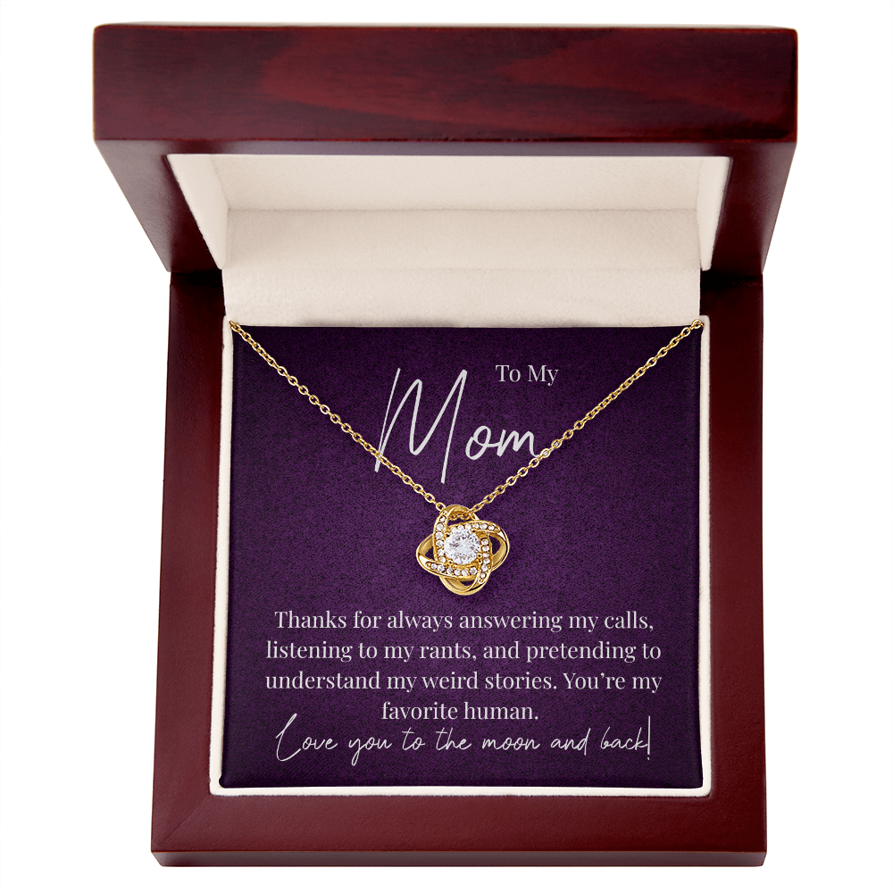 A Little Thank You for Mom - Love Knot Necklace