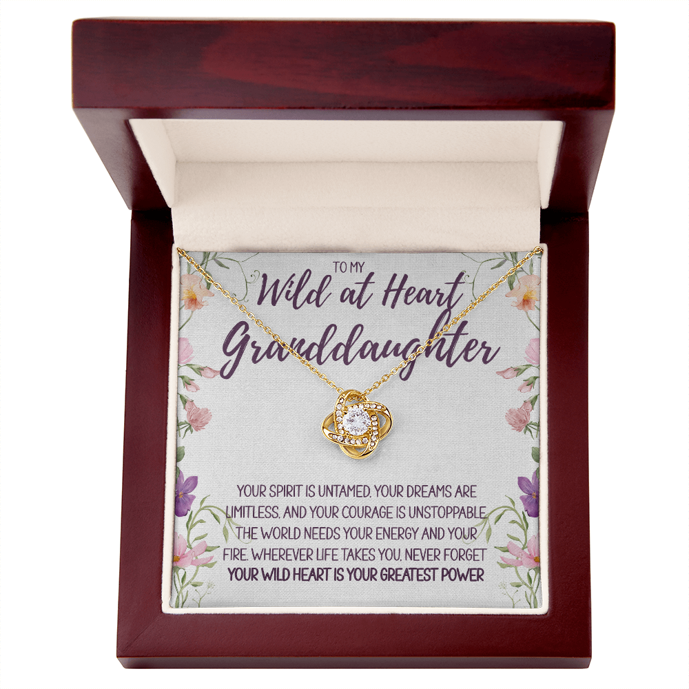 To My Wild at Heart Granddaughter Necklace – A Gift of Love, Strength & Inspiration
