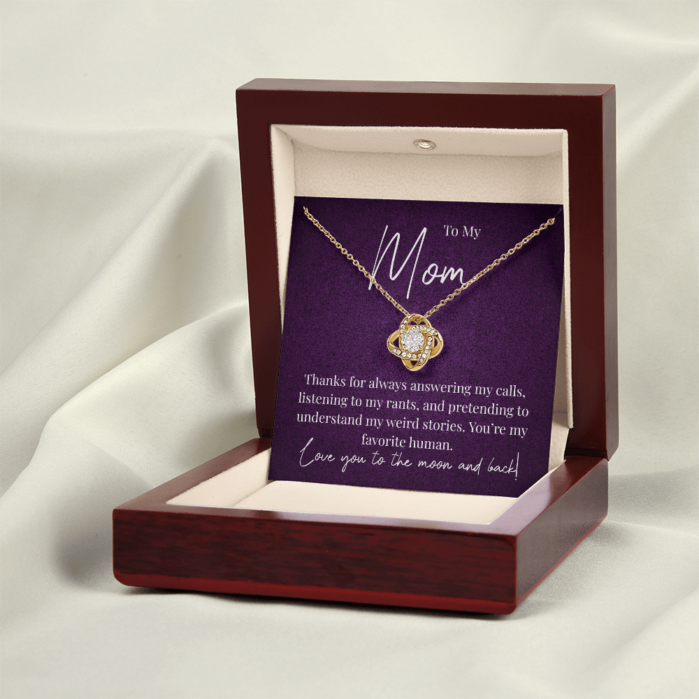 A Little Thank You for Mom - Love Knot Necklace