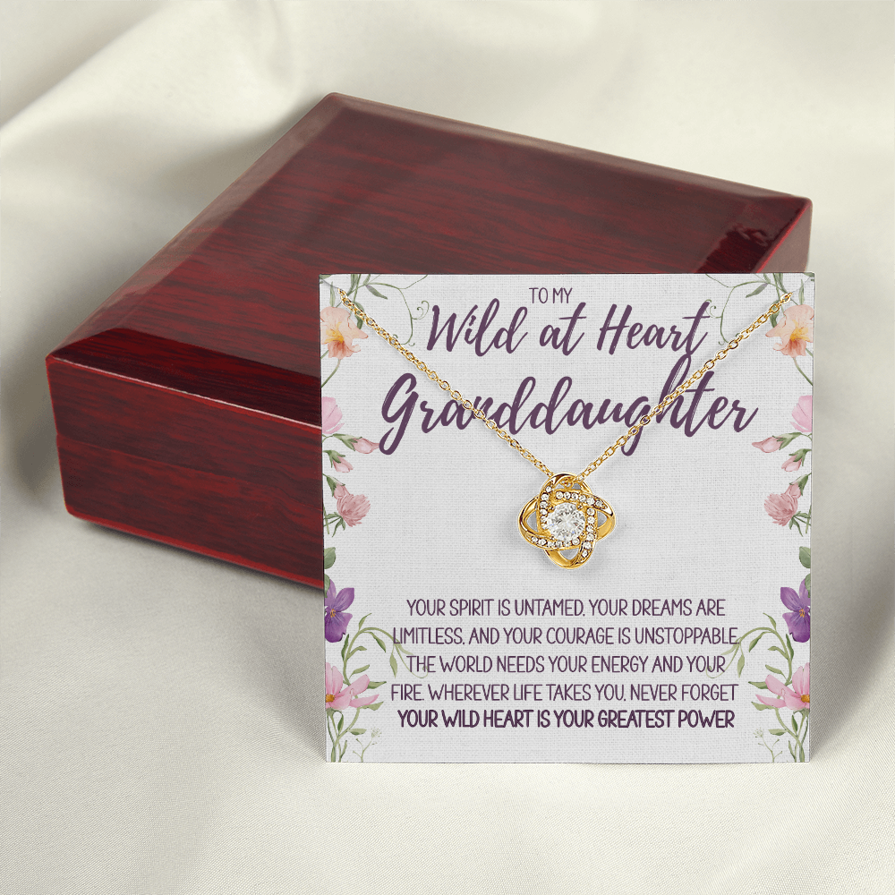 To My Wild at Heart Granddaughter Necklace – A Gift of Love, Strength & Inspiration