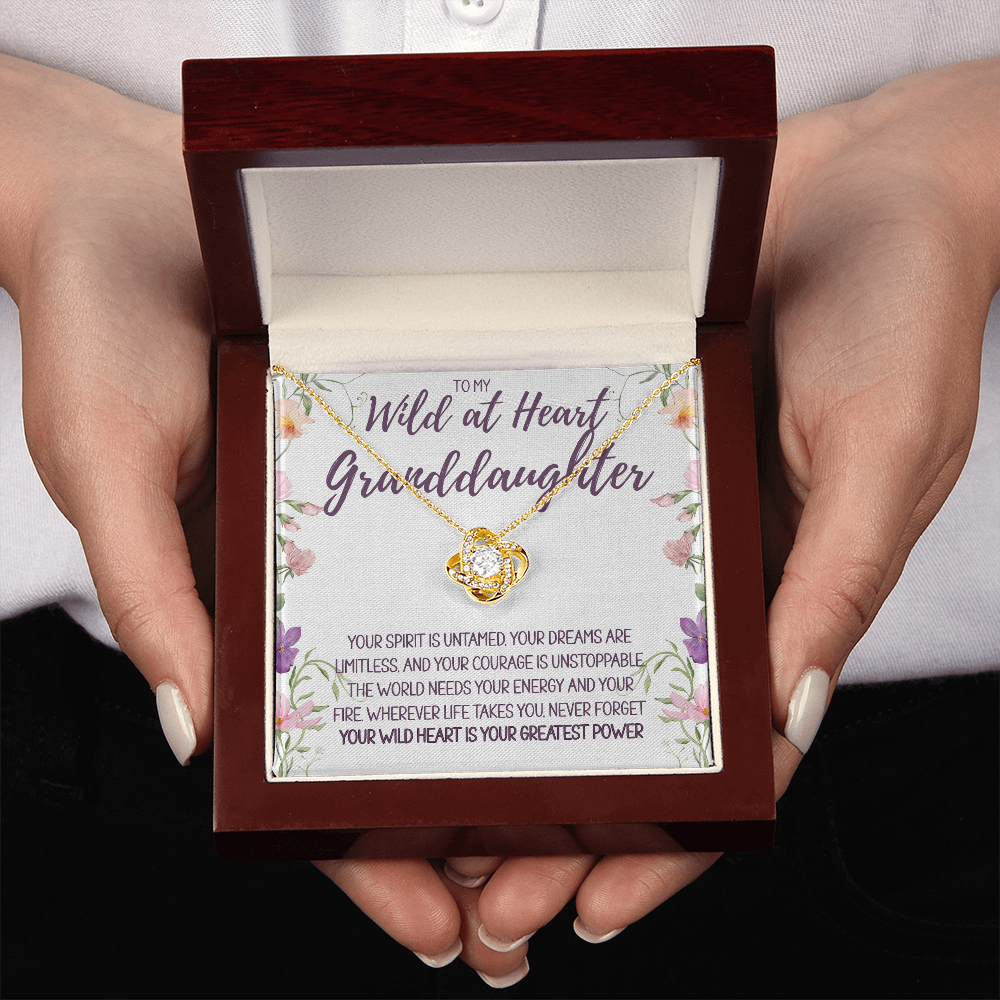 To My Wild at Heart Granddaughter Necklace – A Gift of Love, Strength & Inspiration