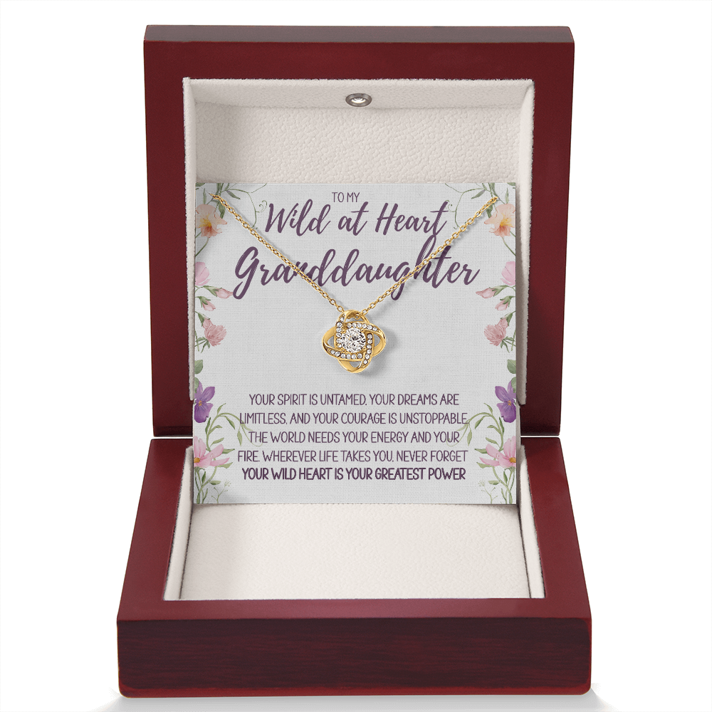 To My Wild at Heart Granddaughter Necklace – A Gift of Love, Strength & Inspiration