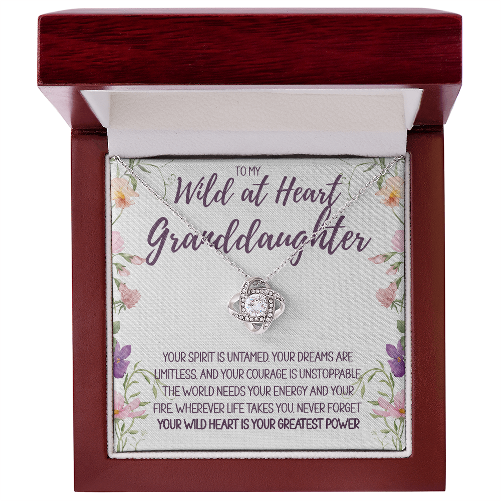 To My Wild at Heart Granddaughter Necklace – A Gift of Love, Strength & Inspiration