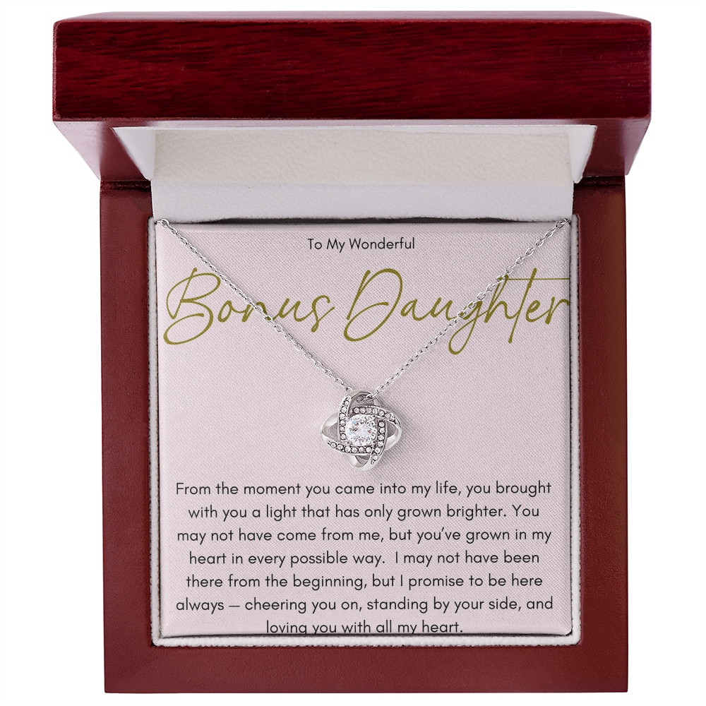 Necklace For A Wonderful Bonus Daughter