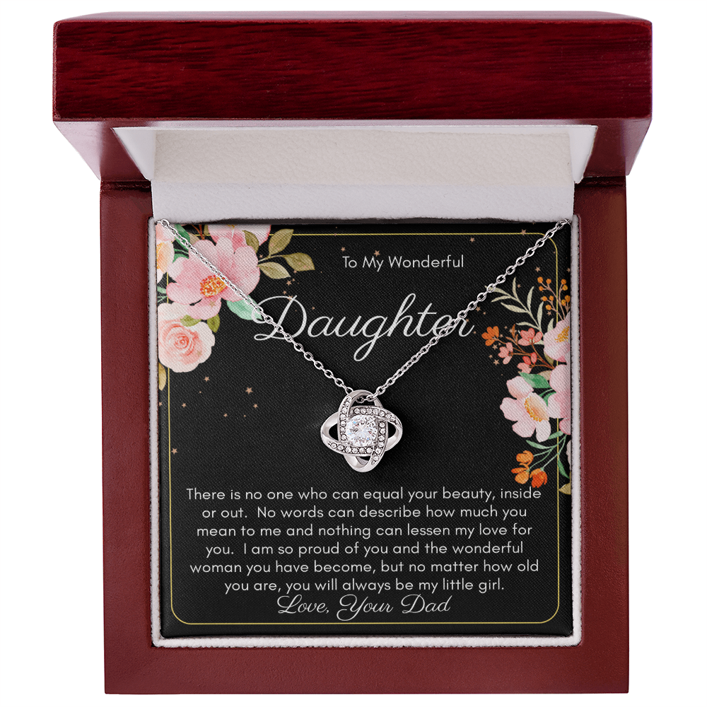 To My Daughter Necklace, From Dad