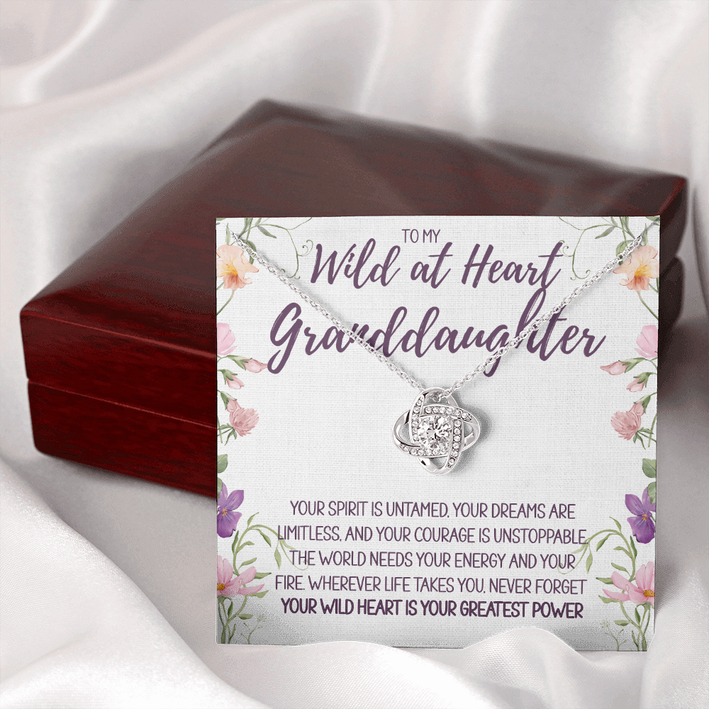 To My Wild at Heart Granddaughter Necklace – A Gift of Love, Strength & Inspiration