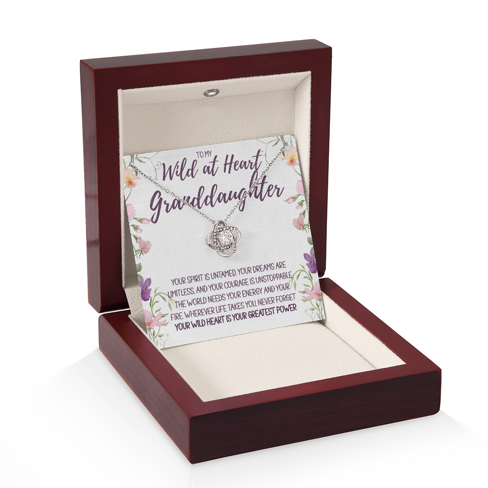 To My Wild at Heart Granddaughter Necklace – A Gift of Love, Strength & Inspiration