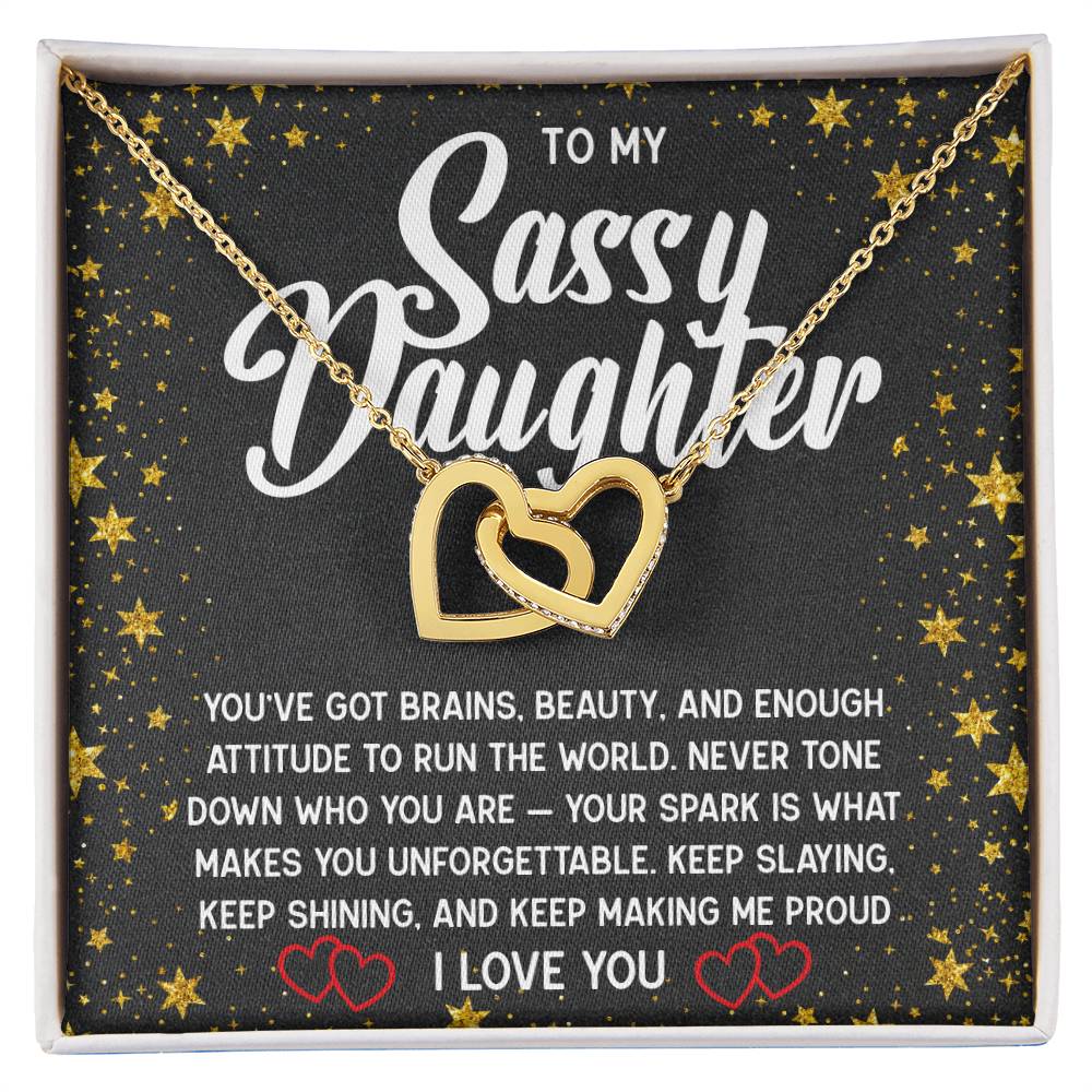To My Sassy Daughter Necklace 💖