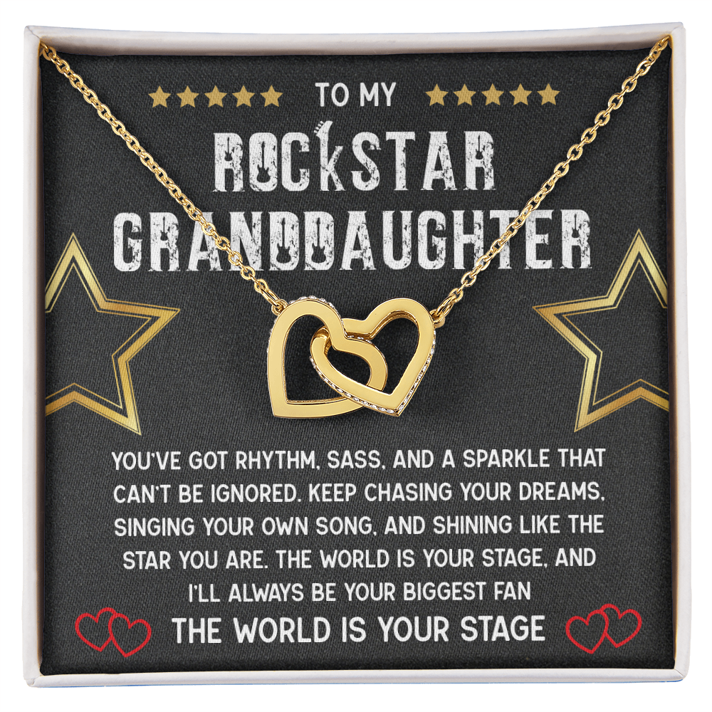 To My Rockstar Granddaughter Necklace – A Gift of Love, Pride & Inspiration