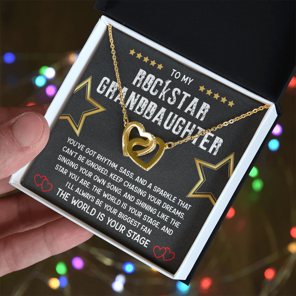 To My Rockstar Granddaughter Necklace – A Gift of Love, Pride & Inspiration