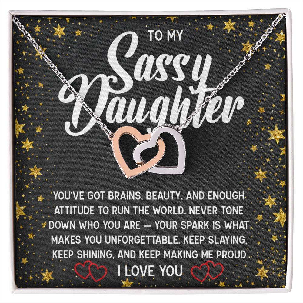 To My Sassy Daughter Necklace 💖