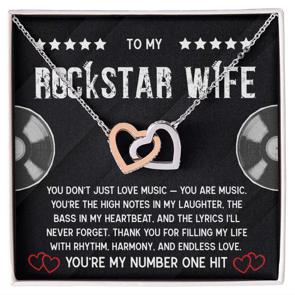 To My Rockstar Wife - Gift For The One Who Puts The Bass In Your Heartbeat!