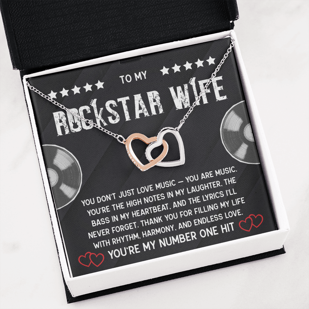 To My Rockstar Wife - Gift For The One Who Puts The Bass In Your Heartbeat!