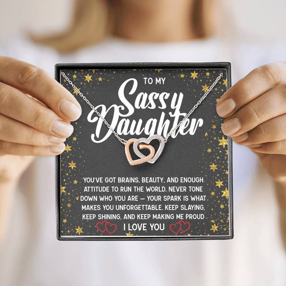 To My Sassy Daughter Necklace 💖