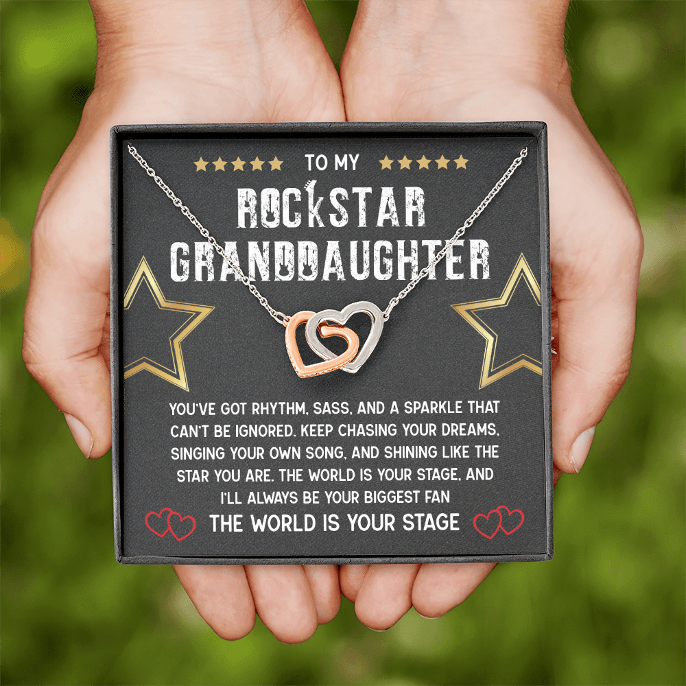 To My Rockstar Granddaughter Necklace – A Gift of Love, Pride & Inspiration