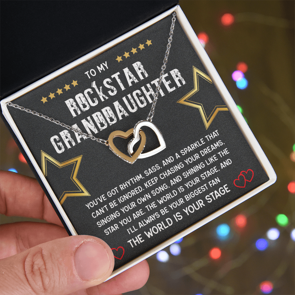 To My Rockstar Granddaughter Necklace – A Gift of Love, Pride & Inspiration